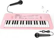 Electronic Keyboard with 37 Keys - Piano Learning Toy for Kids Ages 3-5 with Microphone