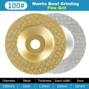 45/60/100 Diamond Brazed Cup Grinding Wheel Polishing Cutting Disc Angle Grinde