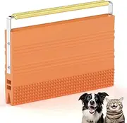 2-in-1 Pet Hair Remover for Car – Reusable Lint Brush & Rake for Dog and Cat Fur, Portable Hair Removal Tool for Auto Detailing, Clothes, Furniture, Carpets & Fabric Orange
