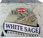 White Sage Incense Cones and Cone Incense Burner Bundle Insence Insense Hem Incense