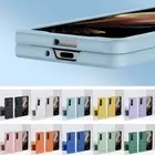 For Samsung Galaxy Z Fold 3/4/5/6 Solid Color Slim Shockproof Phone Case Cover