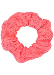 Hunza G Seersucker Scrunchie, Scrunchie, Fuchsia One Size