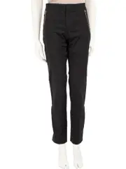 Black Skinny Silver Hardware Detail Trousers