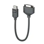 Alogic EL2DPDVI-ADP 20cm DisplayPort to DVI Adapter Male to Female Full HD 1080p at 60Hz
