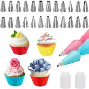 21pcs Icing Piping Nozzles Tool Set Cake Sugarcraft Decorating Pastry Tips Kit