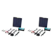 2X 20W Solar Panel 12V 10A Battery Controller Car Outdoor Battery Supply4257