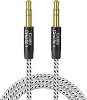 Aux Cord (3FT/0.9M), 3.5mm Audio Cable Aux to Aux Cable 1/8 Auxiliary Stereo Audio Cable Male to Male for Car Headphones,Speaker, Tablets,Laptops,Android,Smart Phones,Black