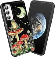 [smauncucn] for Galaxy A35 5G Case,Soft TPU Slim Fashion Anti-Fingerprint Non-Slip Protective Phone Case Cover for Samsung Galaxy A35 5G (6.6") 2024,Aesthetic Mushroom Frog