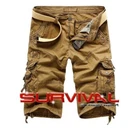 MENS NEW CARGO LONG WALK SHORTS 6 POCKET CASUAL PANTS SIZES 28 - 36