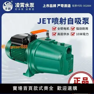 【保固兩年】廣東凌霄水泵JET-150/100家用自吸泵噴射泵農用深井水抽水泵機