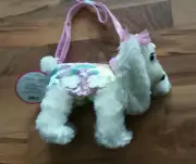 Poochie & Co. Child's Plush Beagle Dog Purse Named Lizzy - Rainbow Cloud - NWT