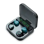 M22 TWS Wireless Bluetooth-Compatible5.1 Headset One-Button Control Charging Box Hands Free Call Couple Earphone For IOS Android - Black