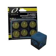 Alliance Pool Cue Chalk - Blue Pack Of 6