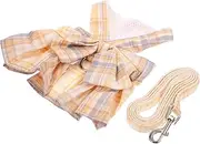 GALPADA Bow Bunny Harness and Leash Set for Small Pets Rabbit Vest with Wear Resistant Design Chic and Comfortable for Walking for Bunnies and Other Small Animals