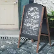 ReunionG A-Frame Wooden Chalkboard, Double-Sided Rustic Standing Blackboard, ...