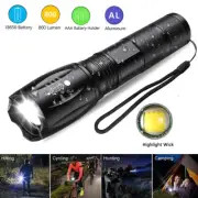 Super Bright Tactical Military LED Flashlight Flash Light 2000 Lumen 10000 LUX
