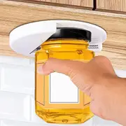 Jar Opener,undermount Lid Gripper Tool Easily Grip And Unscrew Multi-sized Jars, Bottles And Containers - Perfect For Seniors & Weak Or Arthritic Hand