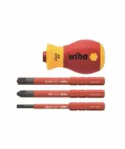 NEW Wiha VDE Stubby Screwdriver Set with 3 Bits