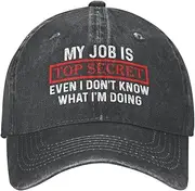[BEIXBE] My Job is Top Secrets Even I Don't Know What I'm Doing Hat Men Dad Hats Trendy Cap
