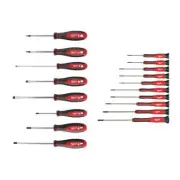 Milwaukee Screwdriver Set Comfortable Tri-Lobe Handles Magnetic Tips (18-Piece)