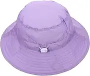 [BESTYASH] Sun Hat Bucket Travel Hat Cotton Boys Cap Sun Uv Jays Adjustable Floppy Beach Fisherman Swimming Beach Swim Brim Purple Polyester