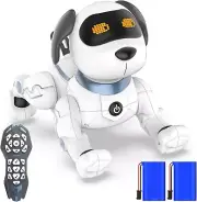 OKK Remote Control Robot Dog Toy for Kids, Programmable Smart RC Puppy, Inter...