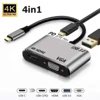 在飛比找蝦皮商城精選優惠-Type C 轉換器 擴展塢 轉接頭 轉4K HDMI US