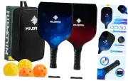 Fiberglass Pickleball Paddles Set of 2 or 4, Lightwight Pickle Ball Rackets 2
