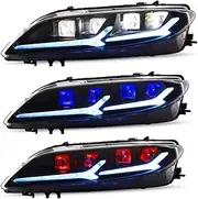 Car Halogen lamp DRL Daytime Running Light Compatible For Mazda 6 Bugatti With Turn Yellow Signal Driving Lamp(Style 3)