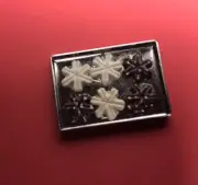 Dollhouse Miniature 1:12 BAKING SHEET WITH SNOW FLAKE COOKIES L@@K