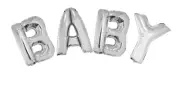 BABY Silver Foil Balloon Set - 16"