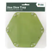 Let's Play Games Hex Dice Tray 6" Green
