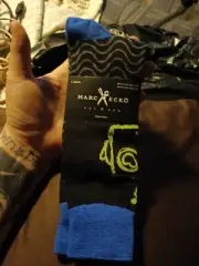Men’s Marc Ecko Cut & Sew Socks black blue green Sock Size 10-13 New really cool