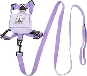 Ipetboom Pet Backpack Backpacking Outdoor Cat Leash Backpack Cartoon Backpack Harness with Leash Pet Supply Pet Saddle Bag Dog Backpack Saddle Bag Polyester Puppy Purple Dog Leash