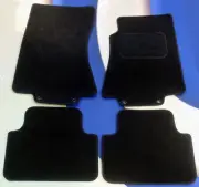 Car Mats for JAGUAR XJ6 2004 - 2010 TUFTED BLACK CARPET WITH 2 FRONT LOCATORS
