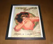 LEISY BREWING COMPANY FRAMED AD PRINTS - YOUR CHOICE