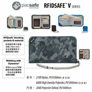 補貨到~活動免運~ 澳洲 Pacsafe RFIDsafe 晶片防側錄錢夾 V125 -黑色