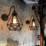 復古壁燈 美式個性牆壁燈 LOFT工業風酒吧餐廳鐵藝燈 走廊牆上壁燈