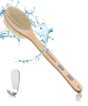 Slick- Shower Brush, Double Sided Shower Brush, Back Scrubber, Bath Brush, Back