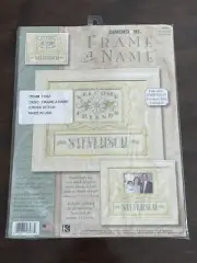 Dimensions Frame A Name Sunshine Welcome Counted Cross Stitch Kit #6983 Coffey