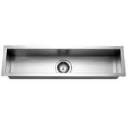 Houzer 32" x 8-1/2" Stainless Steel Undermount 0-hole Single Bowl Bar/Prep Sink