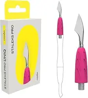 STALEKS PRO by Natury Nails Pusher, Interchangeable Part, Stainless Steel and Silicone, Sterilisable, Manicure and Pedicure, Gummy Combo (UNIQ 13)