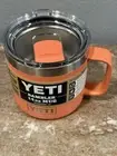 YETI Rambler Mug 14 Oz. Coffee Mug Cup Coral Pink Orange Matching MagSlider