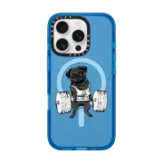 iPhone 16 Pro Impact Case MagSafe Compatible Black Pug Lift
