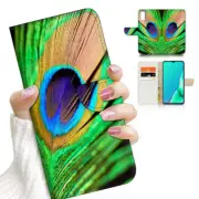 ( For Vivo Y11s ) Flip Case Cover AJ23894 Peacock Feather