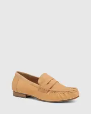 Cecile Camel Suede Leather Loafer