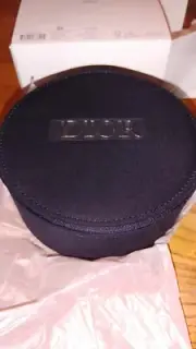 Christian Dior Vanity Pouch Makeup Case with mirror Black circular NEW!!!