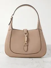 [Gucci] Gucci - Jackie 1961 Small Textured-leather Shoulder Bag - Light brown - One size One size Brown