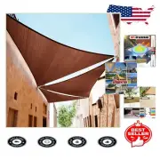 10' x 17' Brown Sun Shade Sail - Waterproof UV Protection for Outdoors