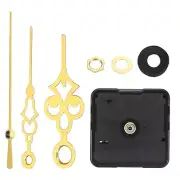 1Set Quartz Clock Movement 1/2" Total Shaft for 2-3mm Clock Dial Thick Golden